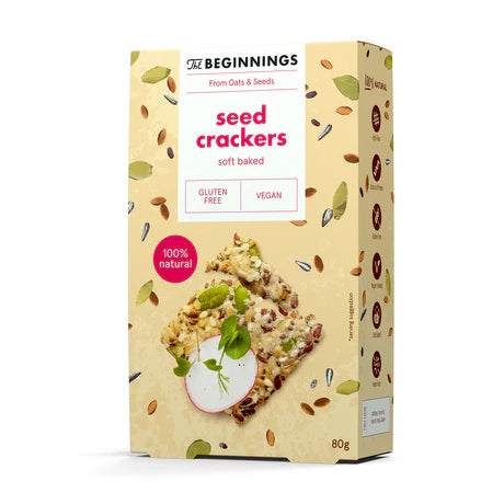 The Beginnings Saaten-Cracker mit Meersalz, 80 g